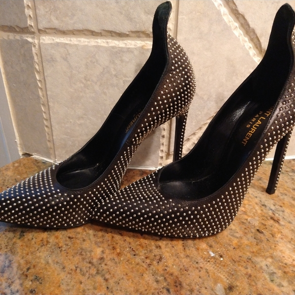 Saint Laurent Studded stilettos - Picture 2 of 8